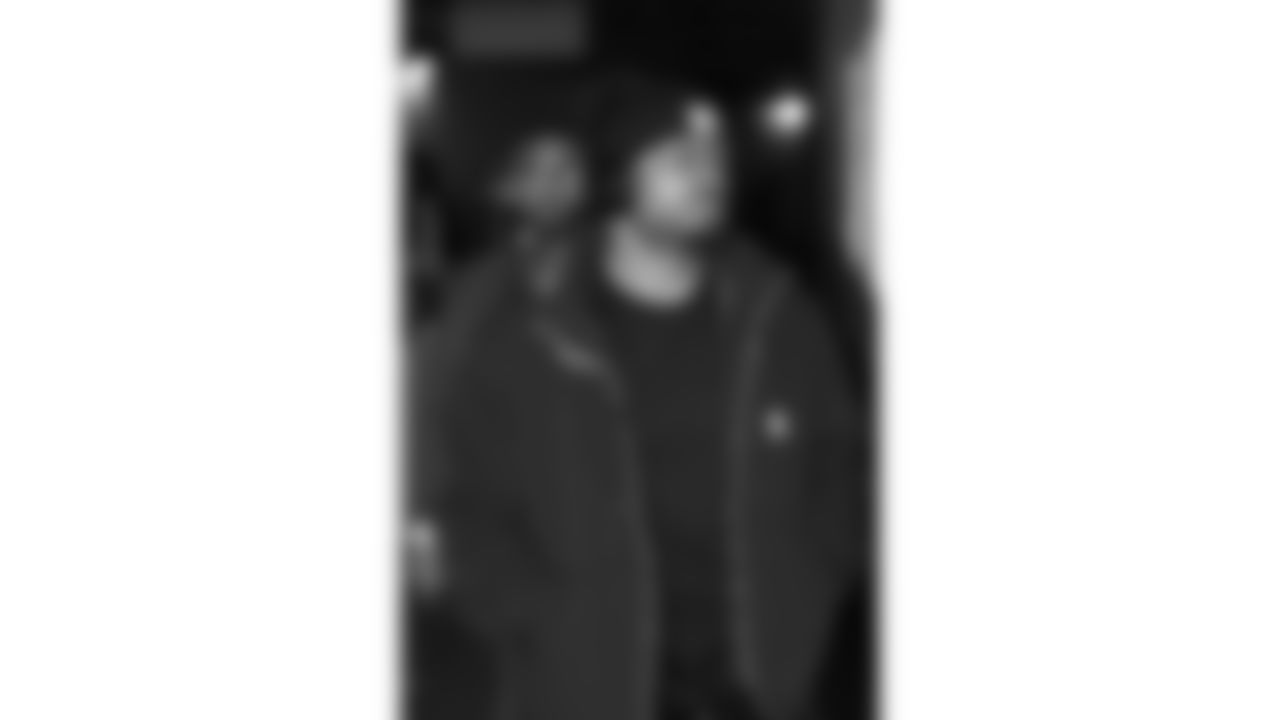 Kansas City Chiefs running back Dameon Pierce (34) arrives at Nissan Stadium prior to a week 16 NFL Football game against the Tennessee Titans on Sunday, December 21, 2025 in Nashville, Tennessee.