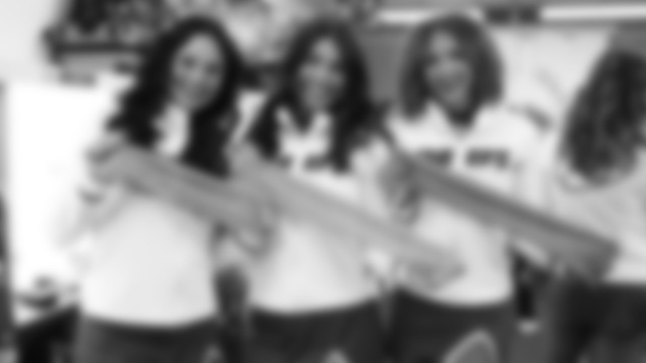 Kansas City Chiefs Cheerleaders prepare for a week 12 NFL football game against the Indianapolis Colts, Sunday, November 23, 2025 in Kansas City, MO.