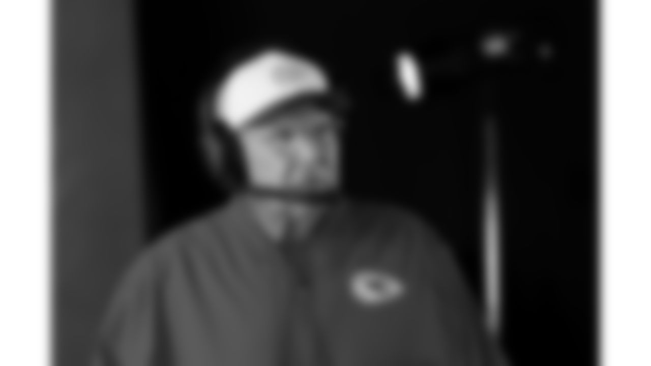 Kansas City Chiefs Head Coach Andy Reid during the Kansas City Chiefs production day on June 16, 2025 in Kansas City, MO.
