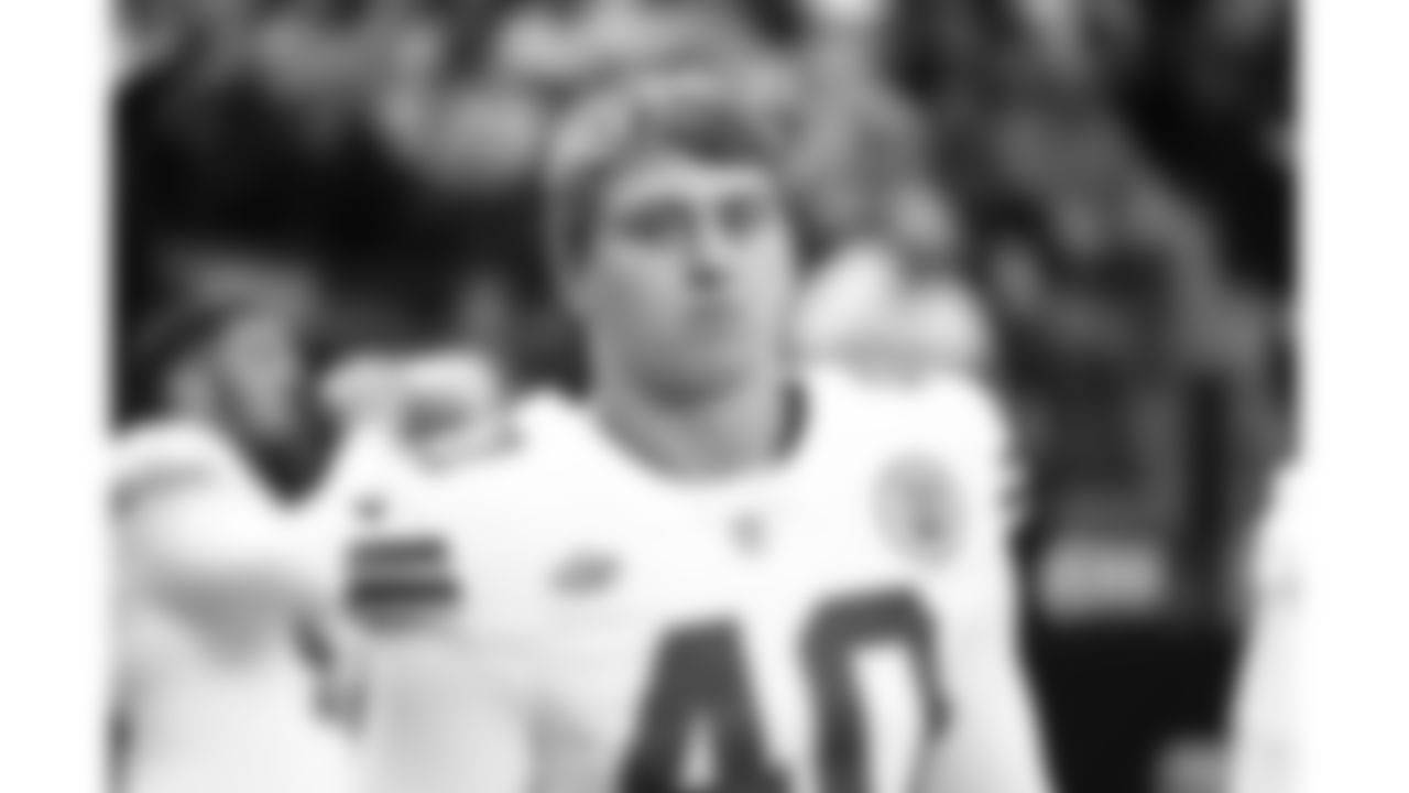 Kansas City Chiefs defensive end Ethan Downs (40) prior to a week 18 game against the Las Vegas Raiders on Sunday, January 3, 2026.