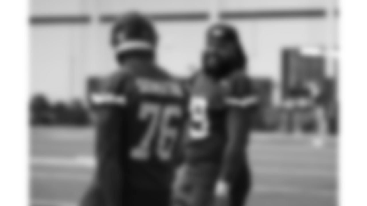 Kansas City Chiefs offensive lineman Esa Pole (79) during a week 16 practice on Thursday, December 18, 2025 in Kansas City, MO.