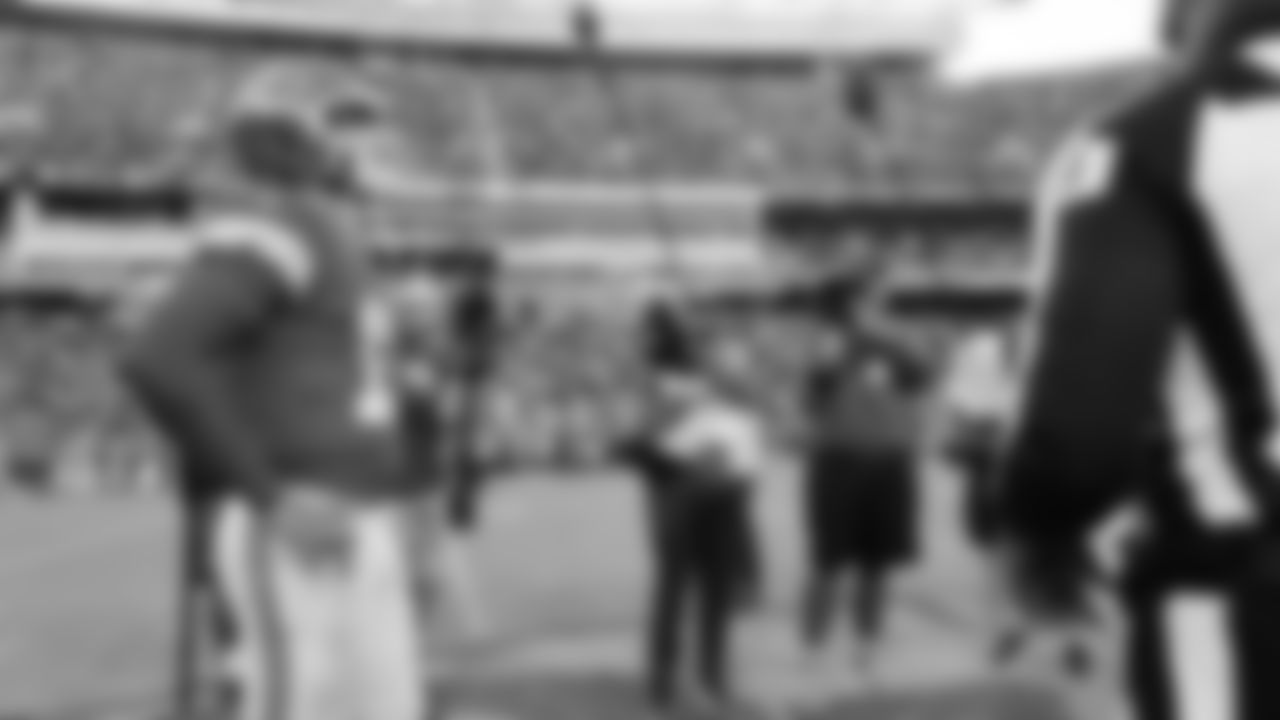 Kansas City Chiefs quarterback Patrick Mahomes (15) watches the overtime coin toss during a week 12 NFL Football game against the Indianapolis Colts on Sunday, November 23, 2025 in Kansas City, MO