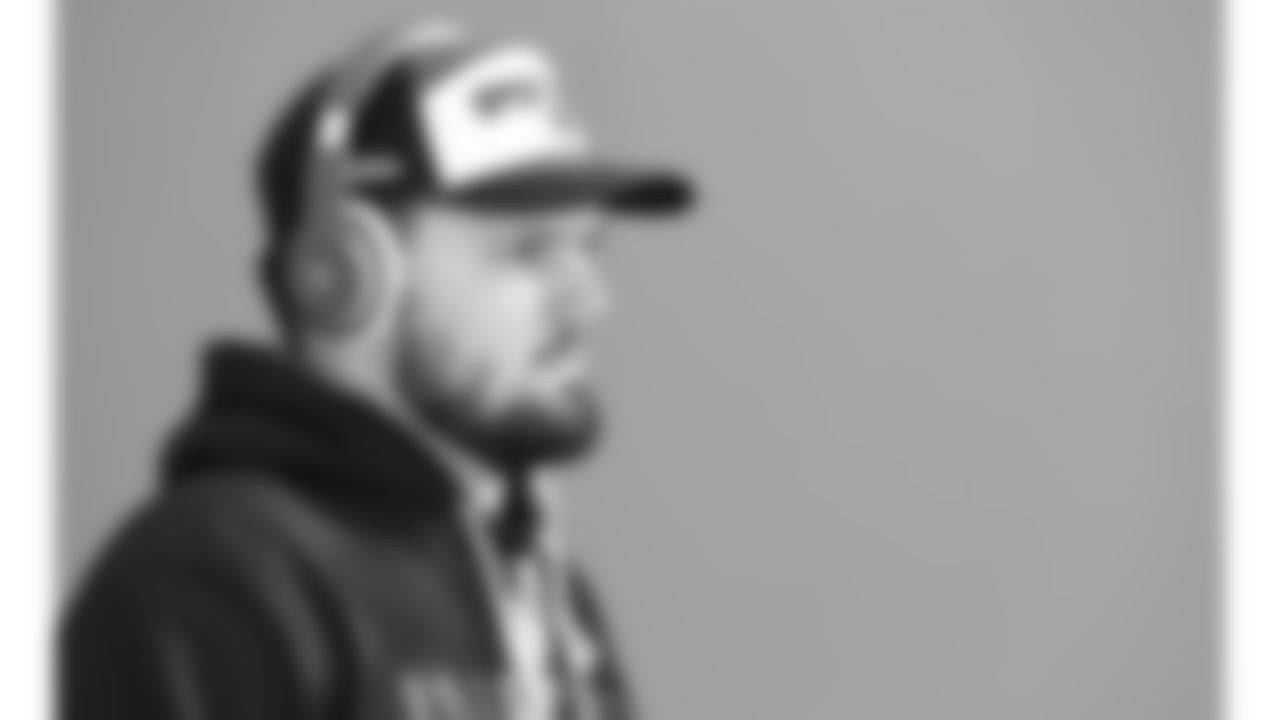 Kansas City Chiefs offensive lineman Mike Caliendo (66) enters the field prior to a week 16 NFL Football game against the Tennessee Titans on Sunday, December 21, 2025 in Nashville, Tennessee.