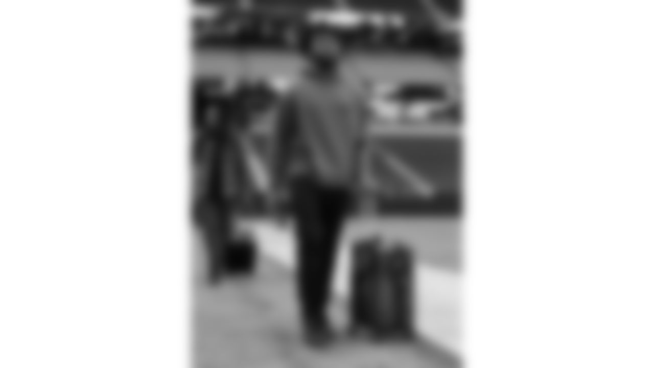 Kansas City Chiefs defensive back Kevin Knowles (38) arrives at Allegiant Stadium for a week 18 NFL football game against the Las Vegas Raiders, Sunday, January 4, 2026 in Las Vegas, NV.