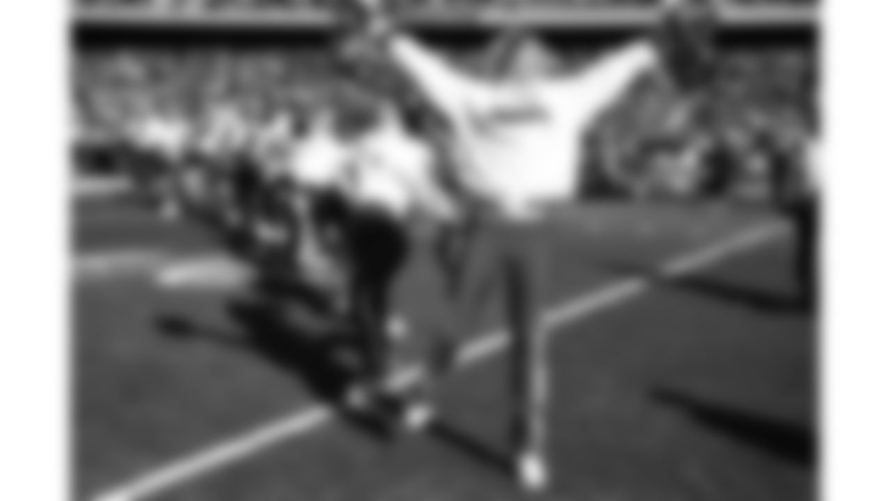 Kansas City Chiefs Cheerleaders on the field prior to a week 15 NFL Football game against the Los Angeles Chargers on Sunday, December 14, 2025 in Kansas City, MO.