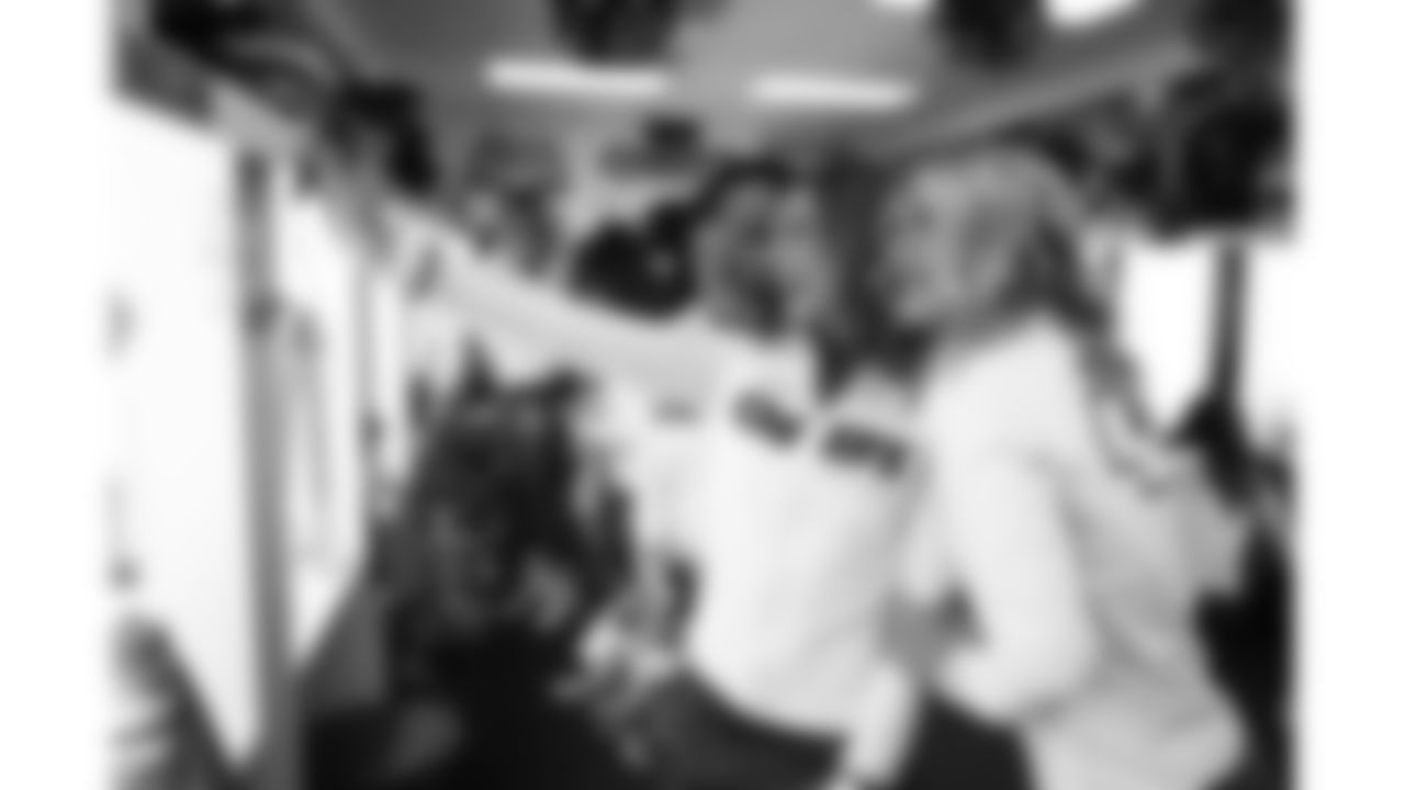 Kansas City Chiefs Cheerleaders prepare for a week 12 NFL football game against the Indianapolis Colts, Sunday, November 23, 2025 in Kansas City, MO.