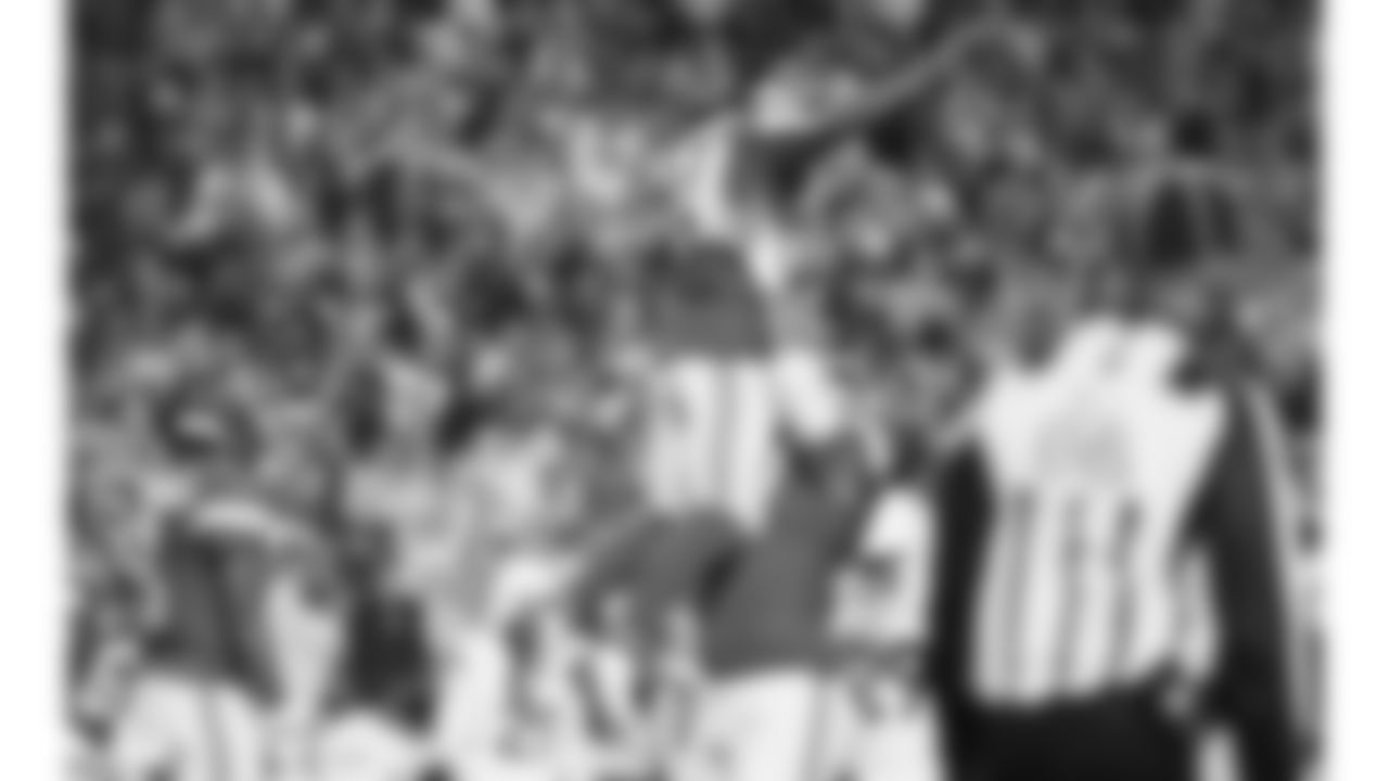 Kansas City Chiefs running back Brashard Smith (24) scores a touchdown during an NFL week 17 matchup against the Denver Broncos, Thursday, December 25, 2025.