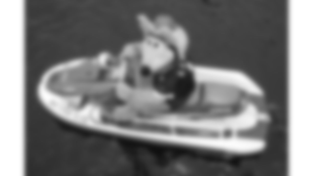 KC Wolf rides a jet ski, July 9, 2021.
