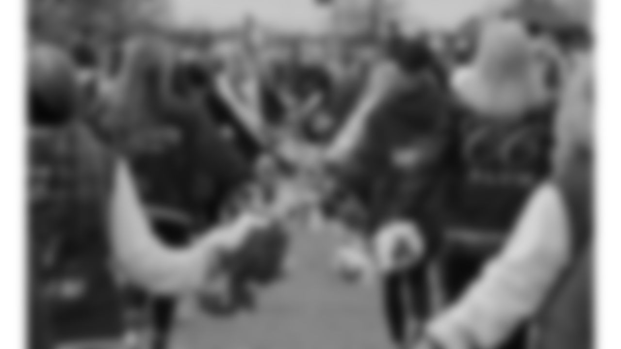 Kansas City Chiefs Alumni Cheerleaders in the pregame parade prior to a week 12 NFL Football game against the Indianapolis Colts on Sunday, November 23, 2025 in Kansas City, MO.