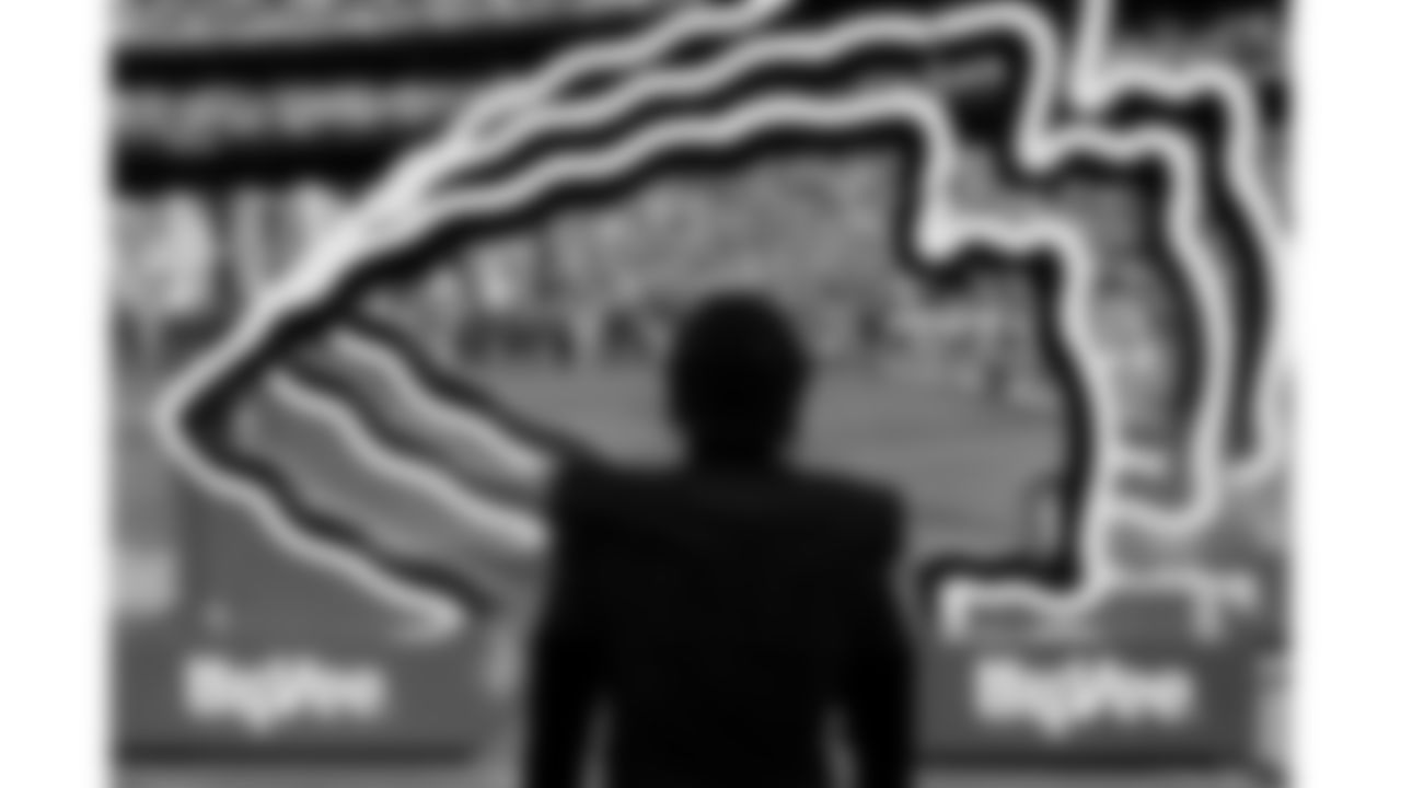 Kansas City Chiefs defensive tackle Chris Jones (95) waits in the tunnel to run out prior to a week 7 NFL football game against the Las Vegas Raiders, Sunday, October 19, 2025 in Kansas City, MO.