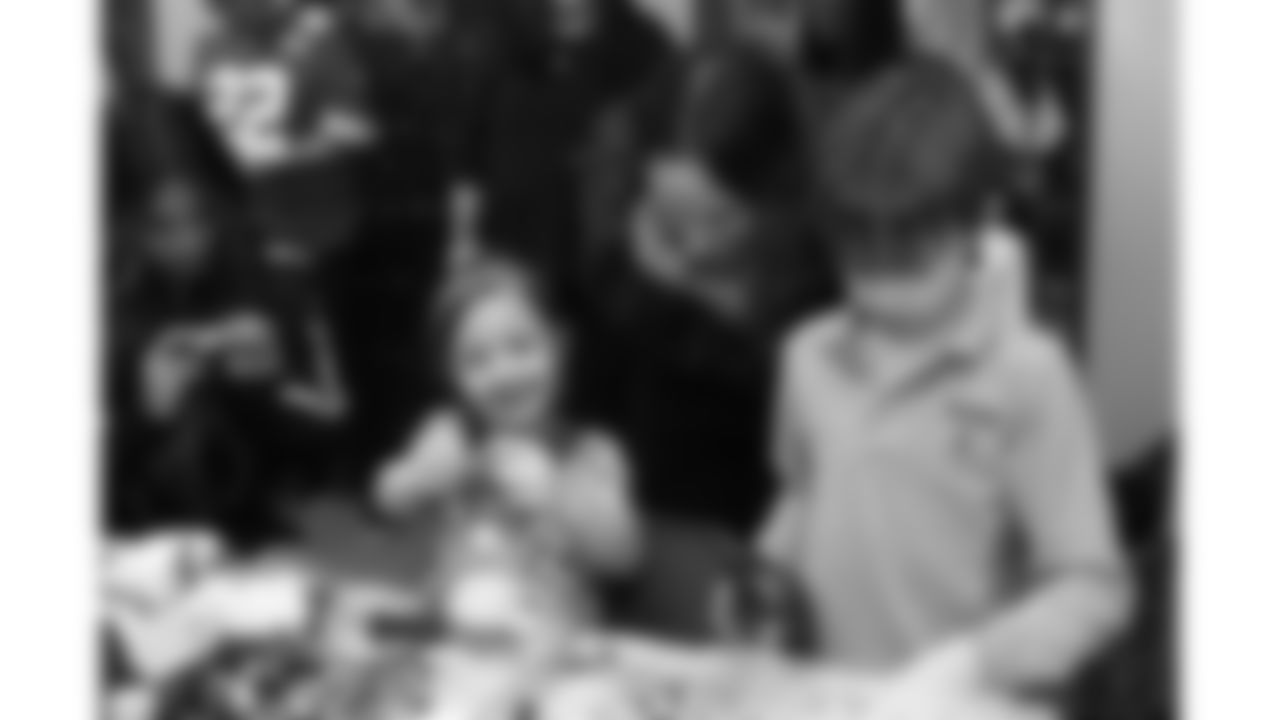 The Kansas City Chiefs attend the reveal of cornerback Trent McDuffies (22) My Cause My Cleats at the Solace House in Shawnee Mission, Kansas on Tuesday, November 11, 2025.