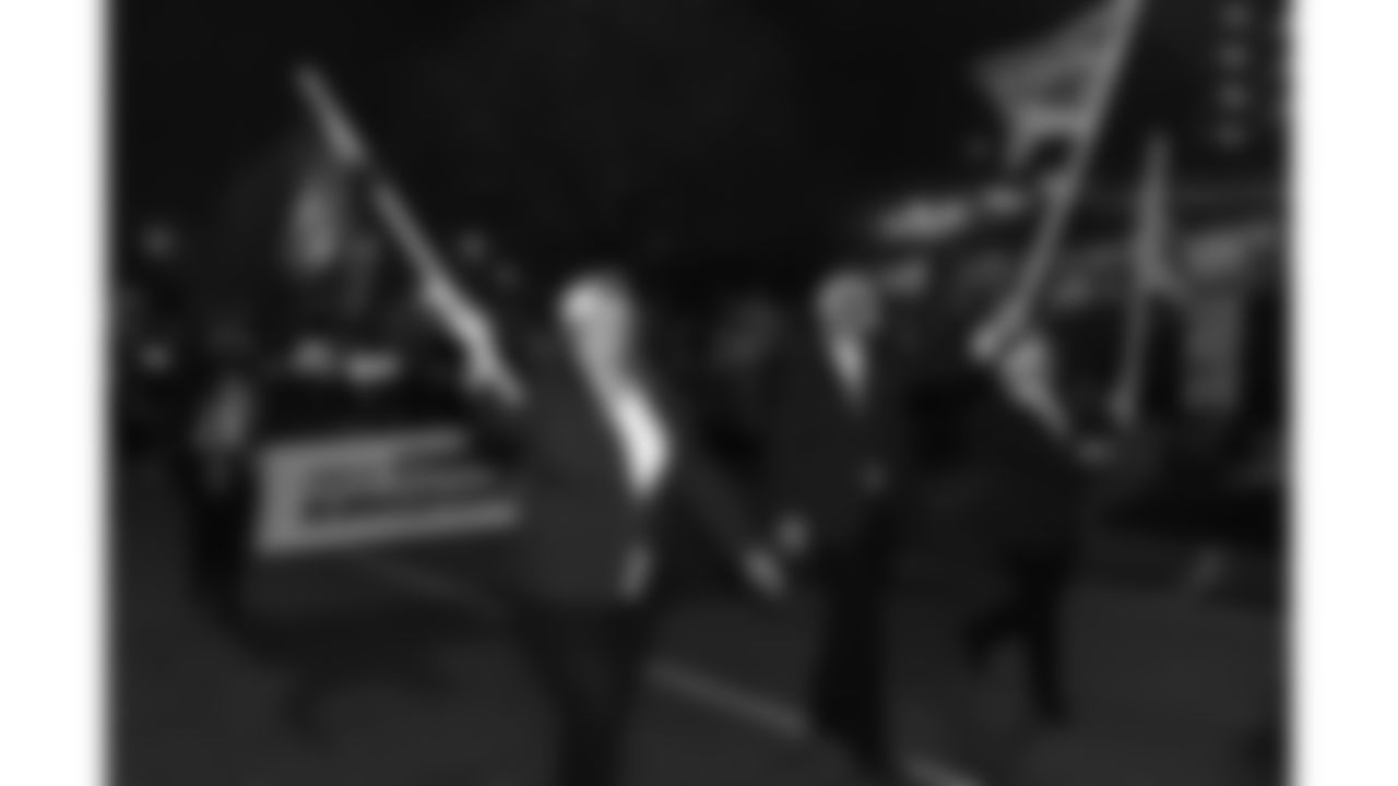 The Kansas City Chiefs Cheerleaders and Entertainment teams prior to a week 17 NFL Football game against the Denver Broncos on December 25, 2025 in Kansas City, MO.