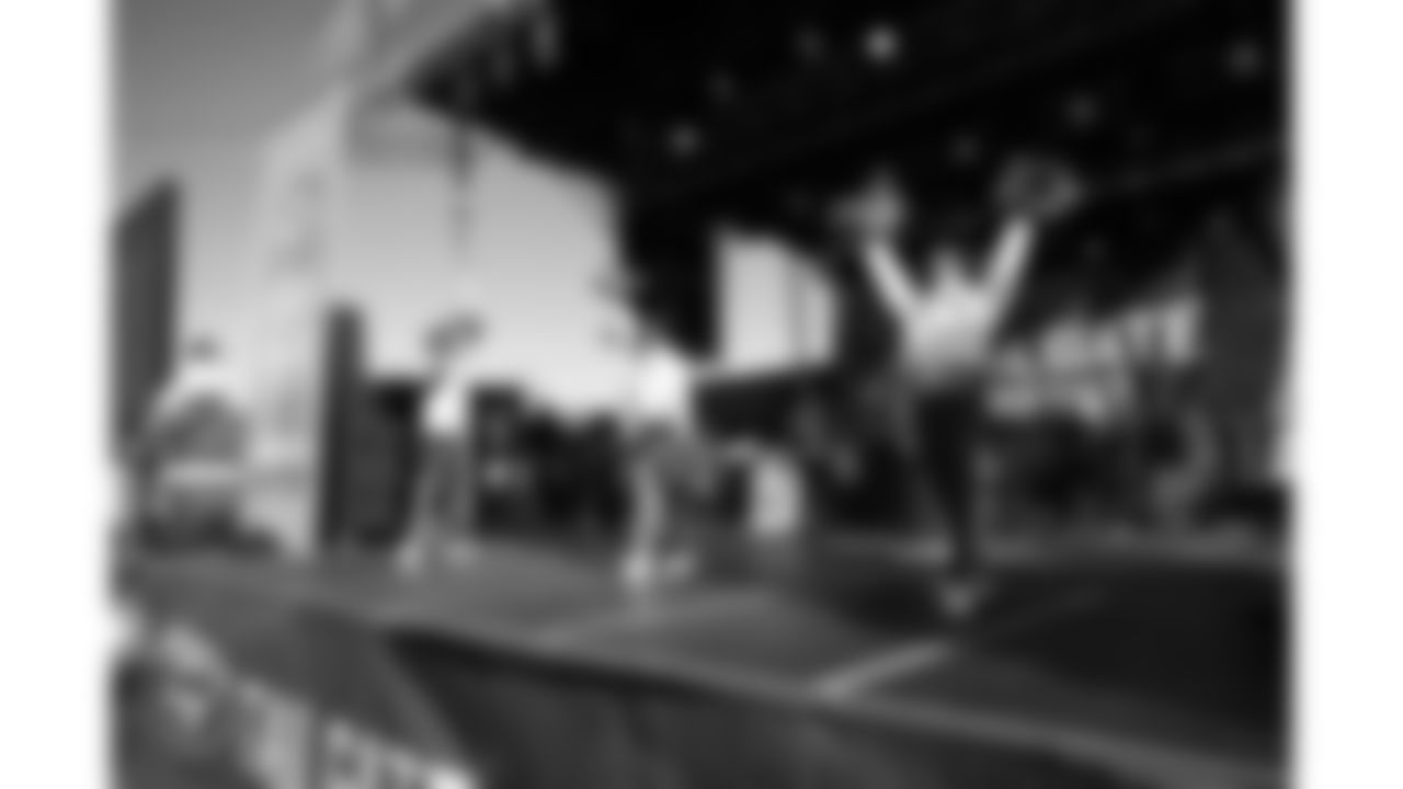 Kansas City Chiefs Cheerleaders perform at the Ford Tailgate District prior to a week 15 NFL Football game against the Los Angeles Chargers on Sunday, December 14, 2025 in Kansas City, MO.