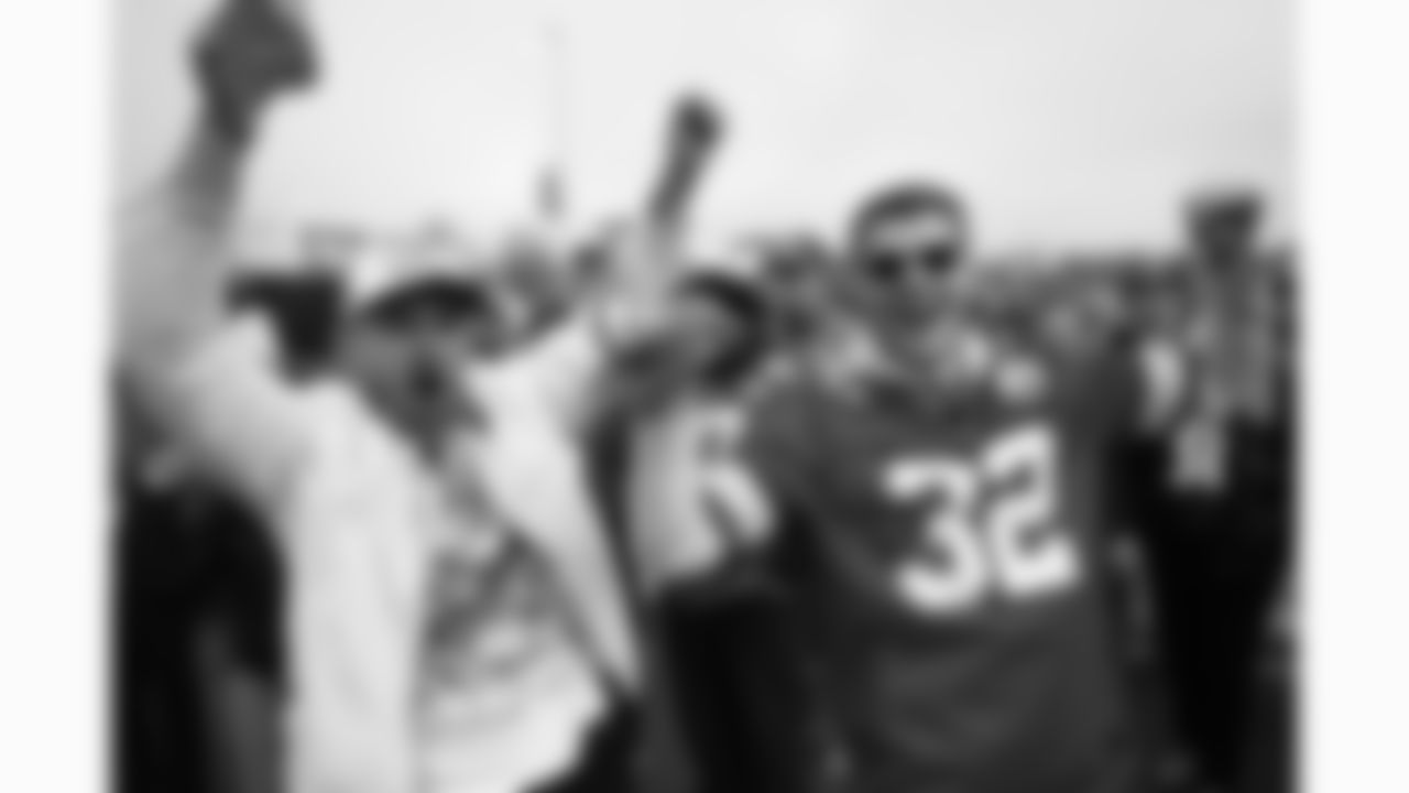 Kansas City Chiefs fans in the parking lots at GEHA Field at Arrowhead Stadium prior to a week 12 NFL football game against the Indianapolis Colts, Sunday, November 23, 2025 in Kansas City, MO.