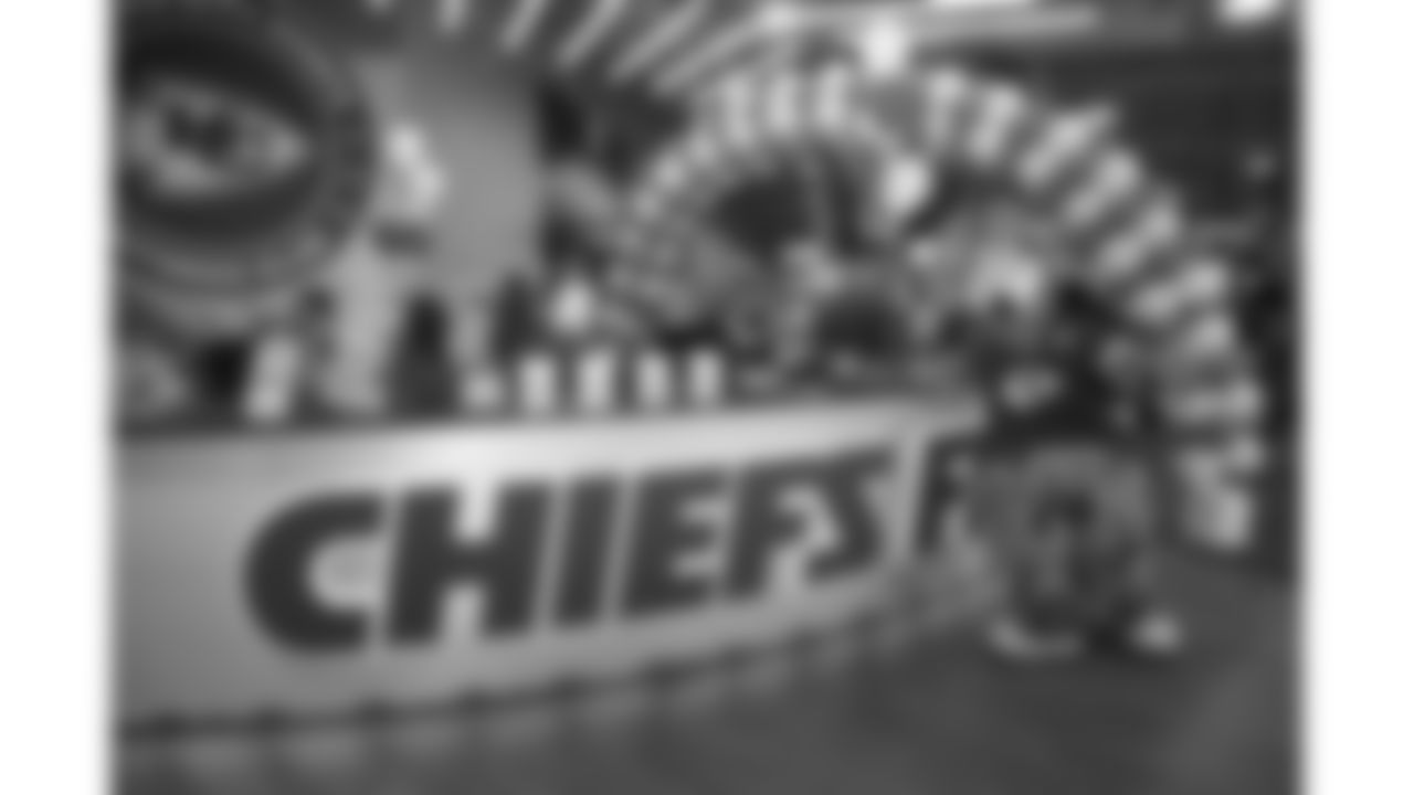 KC Wolf at the Chiefs Fitness Club Grand Opening, October 9, 2021.