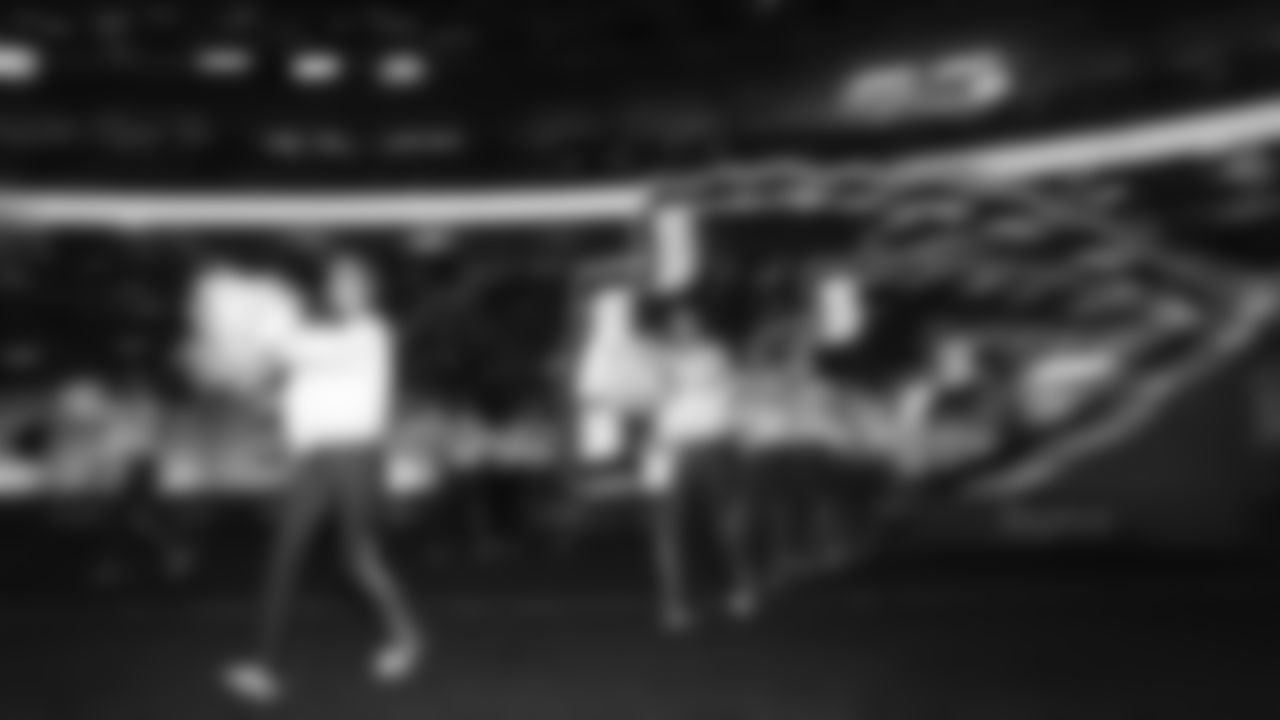 Kansas City Chiefs Cheerleaders enter the field prior to a week 14 NFL Football game against the Houston Texans on Sunday, December 7, 2025 in Kansas City, MO.