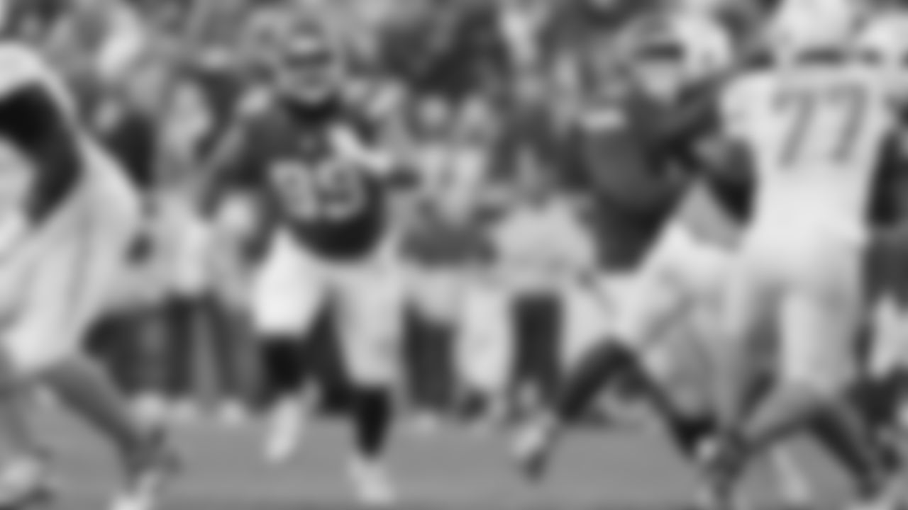 Kansas City Chiefs defensive lineman Jerry Tillery (99) in position during an NFL week 15 matchup against the Los Angeles Chargers, Sunday December 14, 2025.