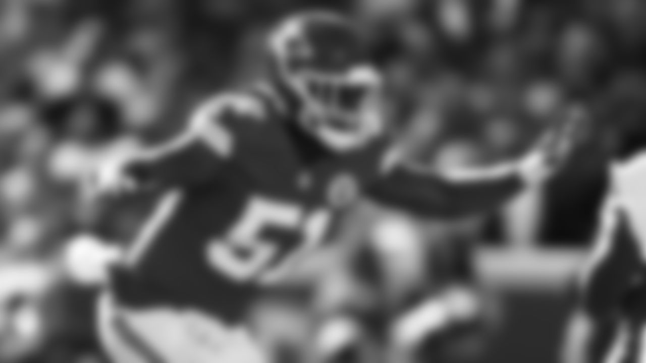 Kansas City Chiefs defensive end Mike Danna (51) in position during a week 7 NFL Football game against the Las Vegas Raiders on Sunday, October 19, 2025 in Kansas City, MO.