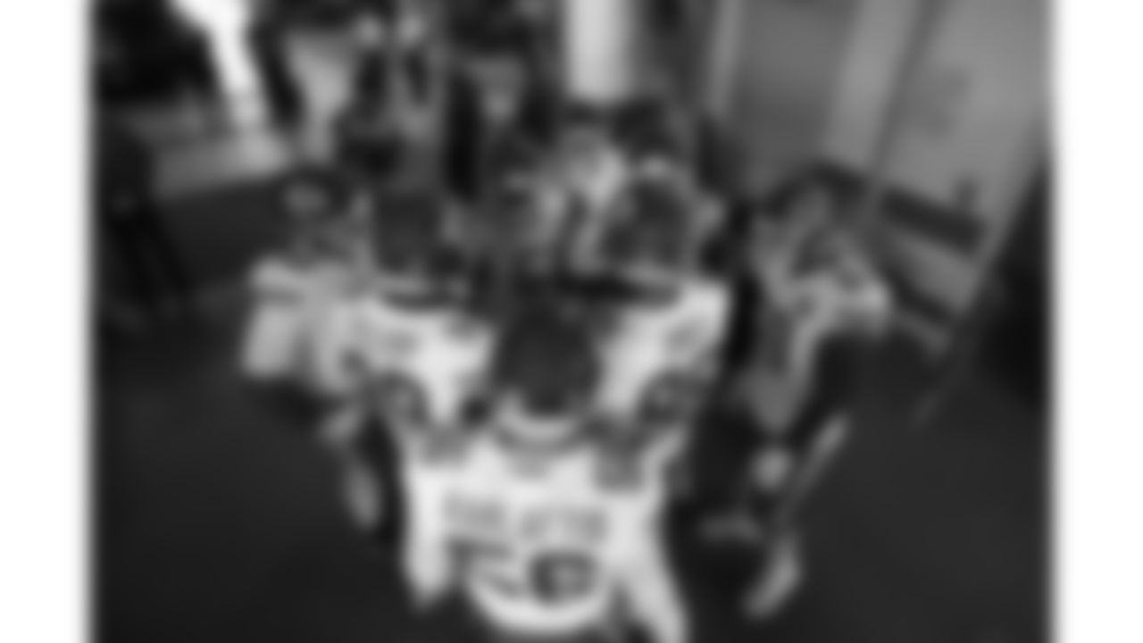 The Kansas City Chiefs defense in the huddle prior to a week 11 NFL Football game against the Denver Broncos on Sunday, November 16, 2025 in Denver, Colorado.