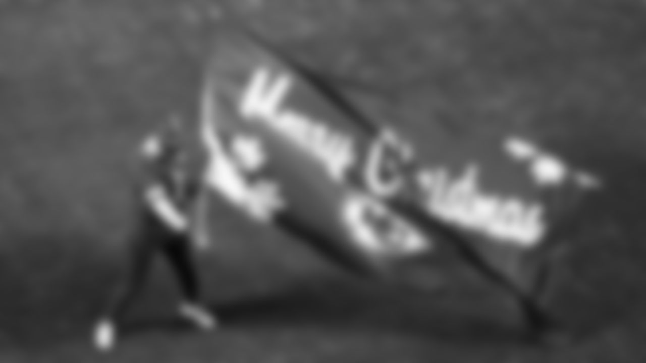 The Kansas City Chiefs Cheerleaders and Entertainment teams during a week 17 NFL Football game against the Denver Broncos on December 25, 2025 in Kansas City, MO.