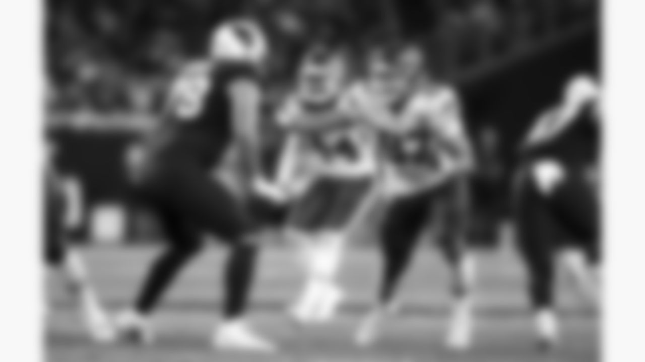 Kansas City Chiefs defensive end Ashton Gillotte (97) in action during a preseason week 1 NFL football game against the Arizona Cardinals, Saturday, August 9, 2025 in Glendale, AZ.