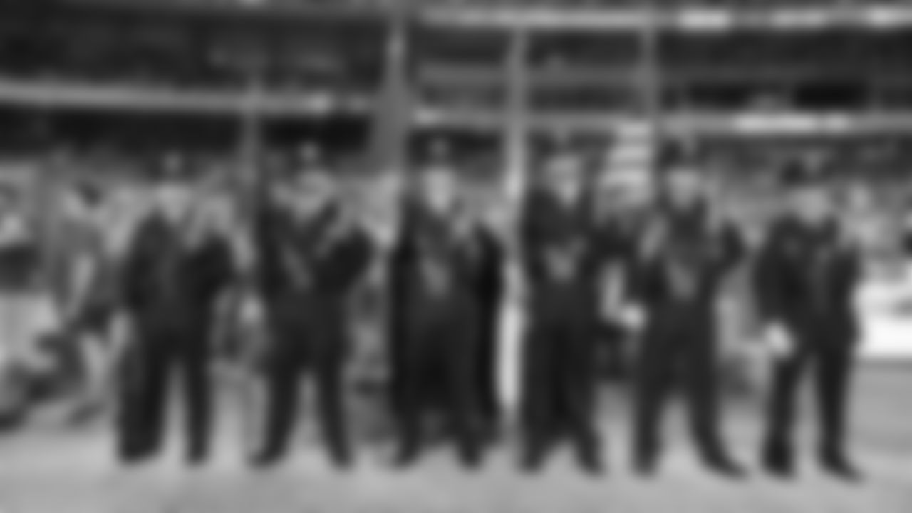 Emporia Police Department Color Guard prior to a week 6 NFL Football game against the Detroit Lions on Sunday, October 12, 2025 in Kansas City, MO.