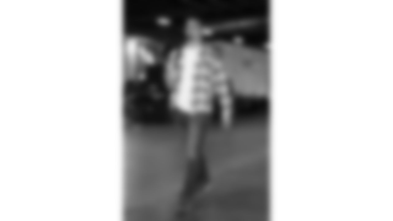 Kansas City Chiefs linebacker Leo Chenal (54) arrives prior to a week 11 NFL Football game against the Denver Broncos on Sunday, November 16, 2025 in Denver, Colorado.