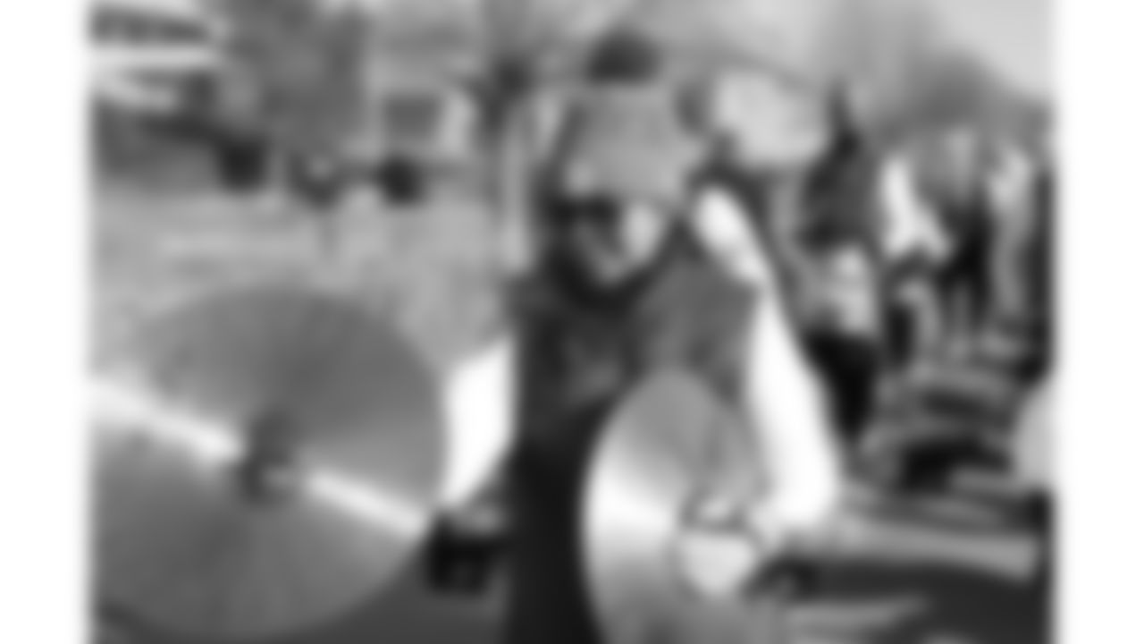 Chiefs Rumble performs prior to a week 15 NFL Football game against the Los Angeles Chargers on Sunday, December 14, 2025 in Kansas City, MO.