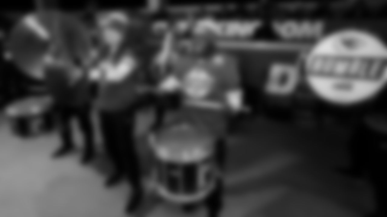 Kansas City Chiefs Rumble on the drum deck during the NFL Week 14 matchup against the Los Angeles Chargers on Sunday, December 11, 2024 in Kansas City, MO.