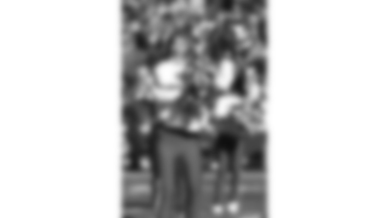 Kansas City Chiefs Cheerleaders on the field prior to a week 15 NFL Football game against the Los Angeles Chargers on Sunday, December 14, 2025 in Kansas City, MO.