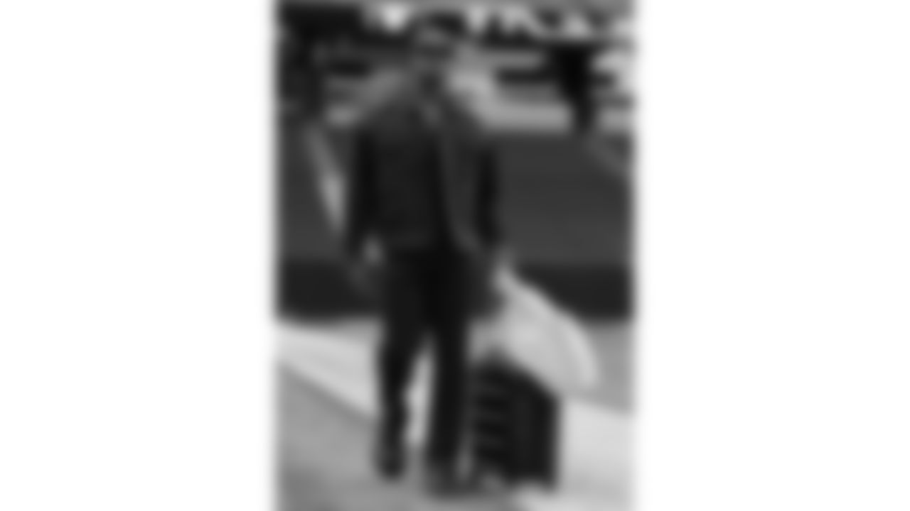 Kansas City Chiefs linebacker Jeffrey Bassa (31) arrives at Allegiant Stadium for a week 18 NFL football game against the Las Vegas Raiders, Sunday, January 4, 2026 in Las Vegas, NV.