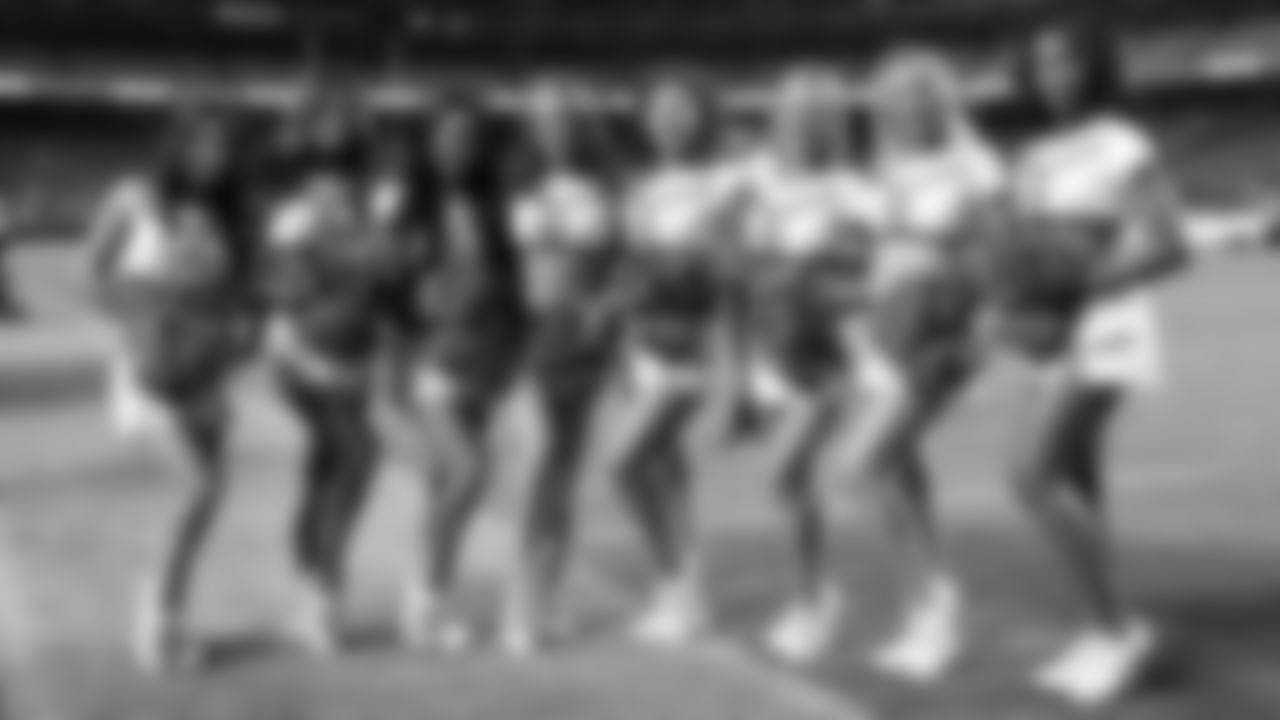 Kansas City Chiefs Cheerleaders after the week 6 NFL football game against the Detroit Lions, Sunday, October 12, 2025 in Kansas City, MO.