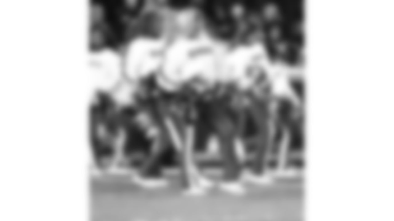 Kansas City Chiefs Cheerleaders perform during a week 14 NFL Football game against the Houston Texans on Sunday, December 7, 2025 in Kansas City, MO.