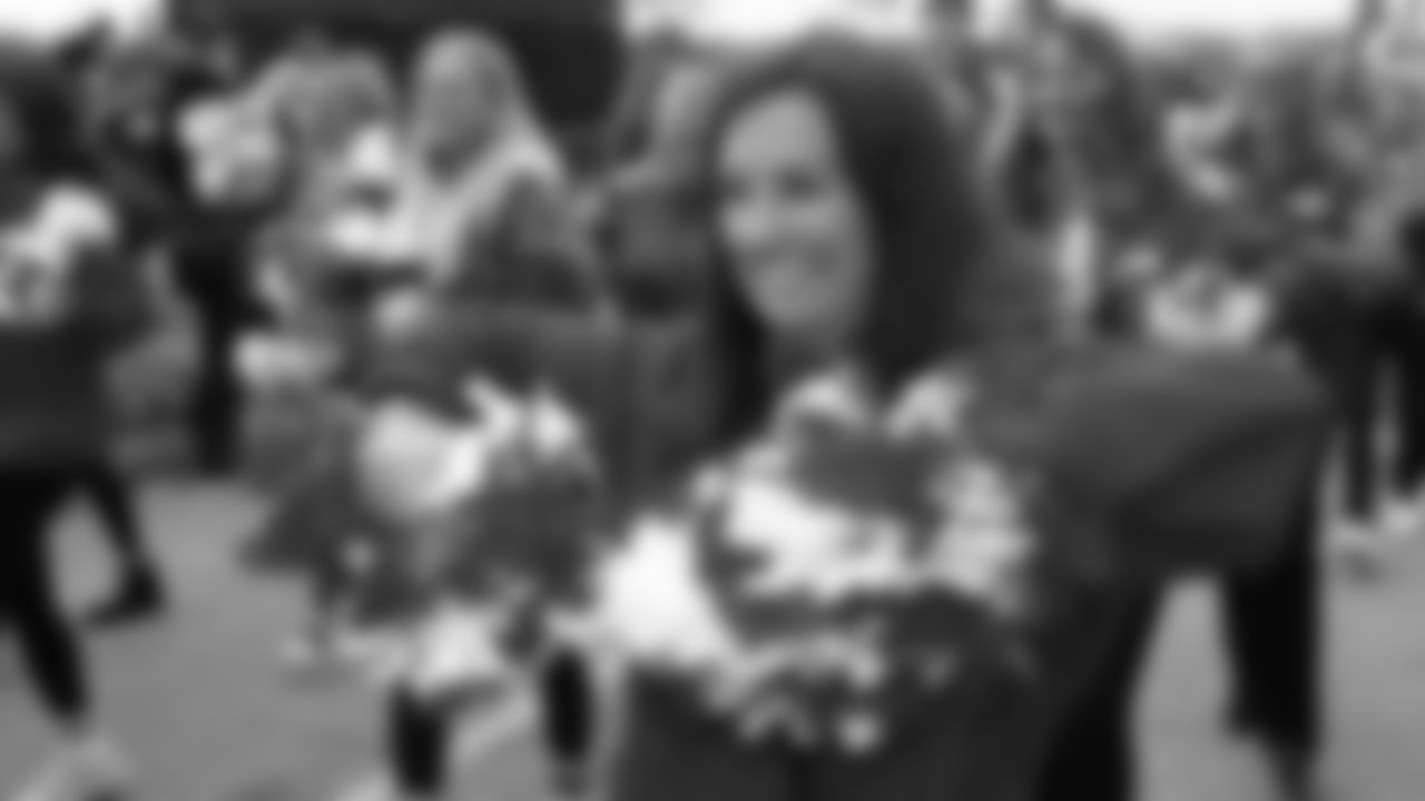 Kansas City Chiefs Alumni Cheerleaders in the pregame parade prior to a week 12 NFL Football game against the Indianapolis Colts on Sunday, November 23, 2025 in Kansas City, MO.