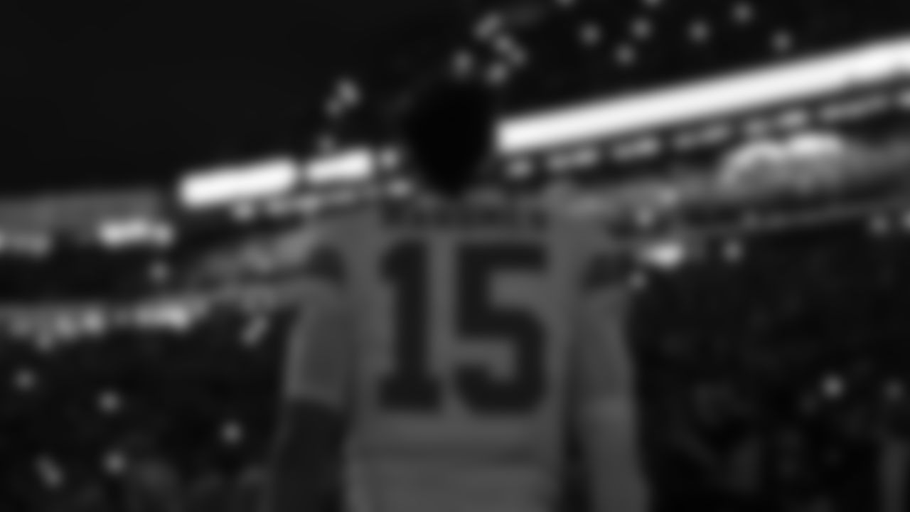 Kansas City Chiefs quarterback Patrick Mahomes (15) prior to the NFL Divisional Playoff football game against the Buffalo Bills, January 21, 2024 in Buffalo.
