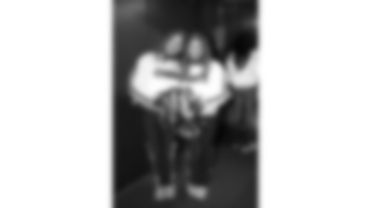 Kansas City Chiefs Cheerleaders in the 50-yard line tunnel prior to a week 14 NFL Football game against the Houston Texans on Sunday, December 7, 2025 in Kansas City, MO.