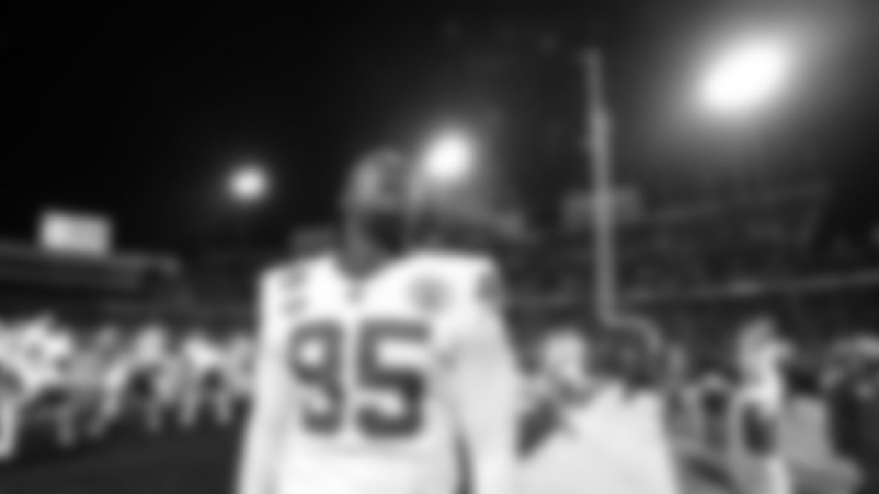 Kansas City Chiefs defensive tackle Chris Jones (95) prior to the NFL Divisional Playoff football game against the Buffalo Bills, January 21, 2024 in Buffalo.