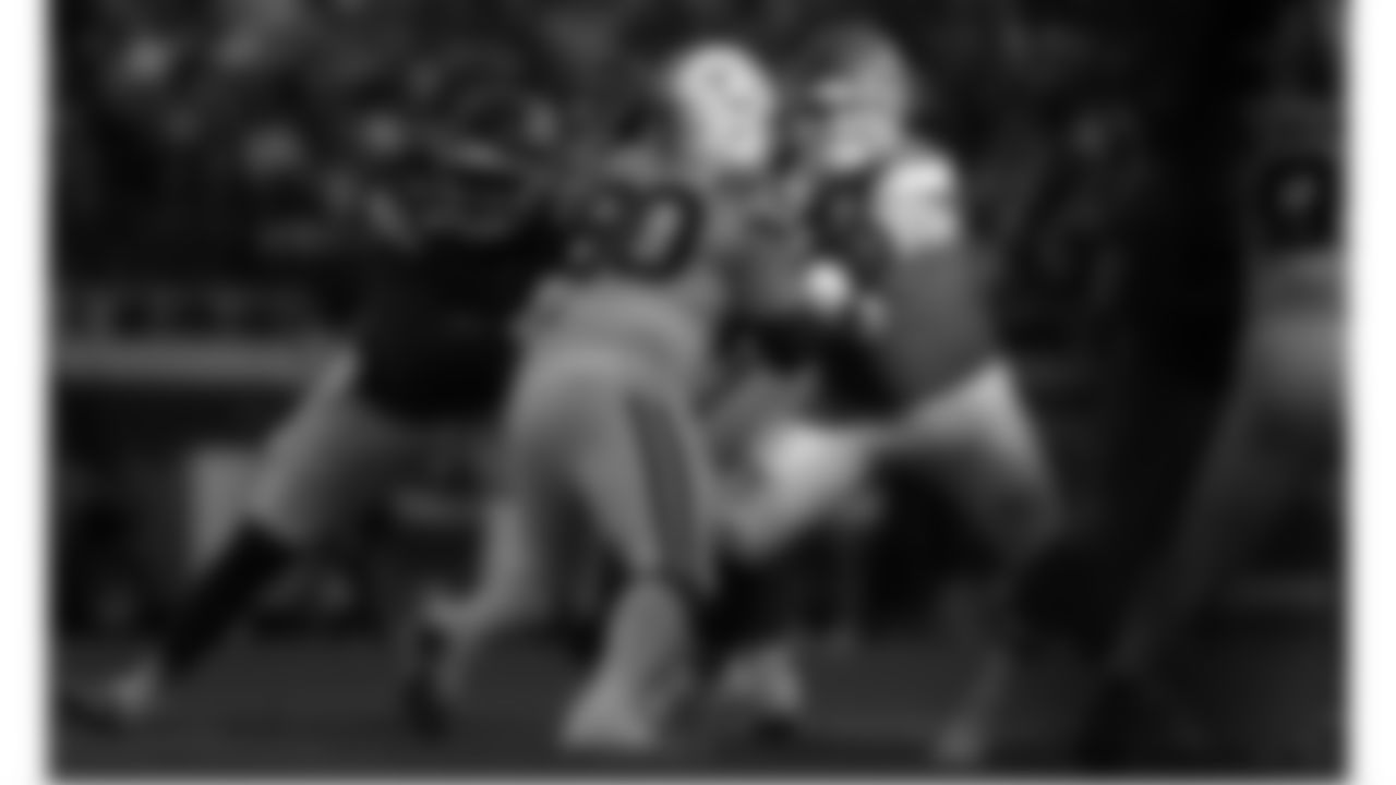 Kansas City Chiefs offensive lineman Michael Caliendo (66) blocks during a week 12 NFL football game against the Indianapolis Colts, Sunday, November 23, 2025 in Kansas City, MO.