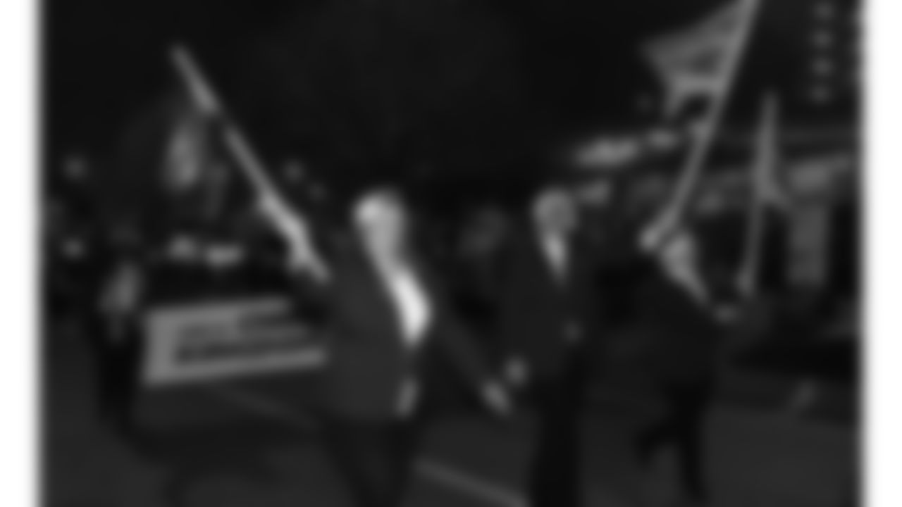 The Kansas City Chiefs Cheerleaders and Entertainment teams prior to a week 17 NFL Football game against the Denver Broncos on December 25, 2025 in Kansas City, MO.