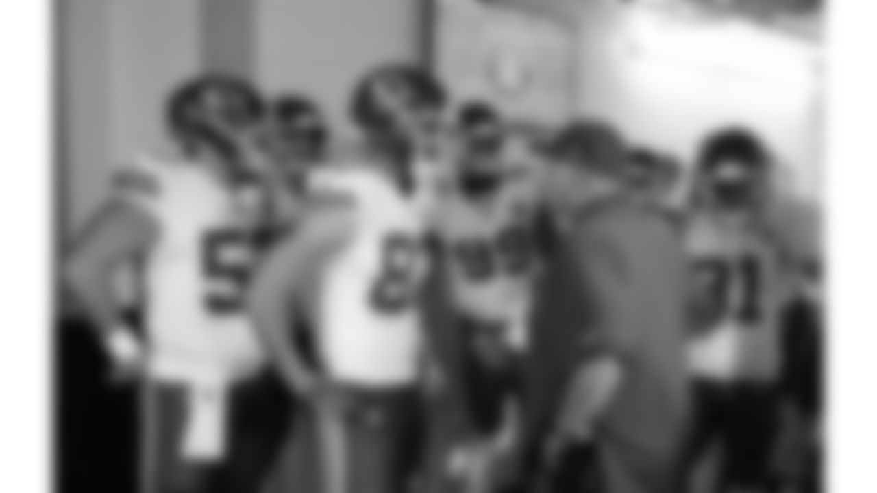 Kansas City Chiefs Head Coach Andy Reid waits with his players in the tunnel prior to a week 18 game against the Las Vegas Raiders on Sunday, January 3, 2026.