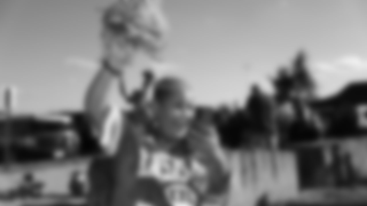 A fan prior to a preseason week 3 NFL football game against the Chicago Bears, Friday, August 22, 2025 in Kansas City, MO.
