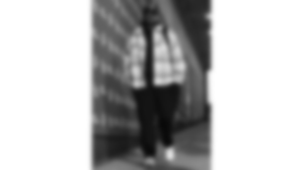 Kansas City Chiefs Offensive Assistant Coach Kevin Saxton arrives prior to an NFL week 14 matchup against the Houston Texans, Sunday December 7, 2025.