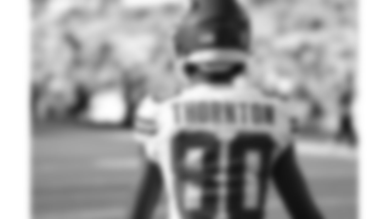 Kansas City Chiefs wide receiver Tyquan Thornton (80) prior to a week 9 NFL football game against the Buffalo Bills, Sunday, November 2, 2025 in Buffalo, NY