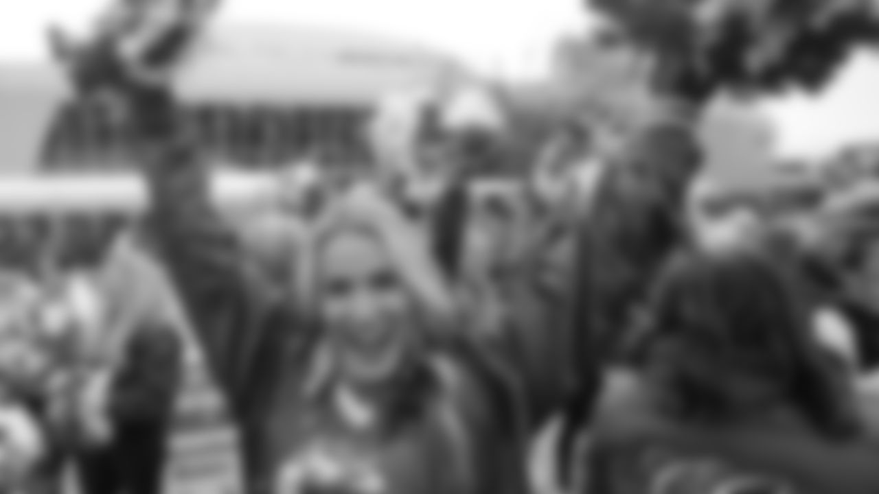 Kansas City Chiefs Alumni Cheerleaders in the pregame parade prior to a week 12 NFL Football game against the Indianapolis Colts on Sunday, November 23, 2025 in Kansas City, MO.