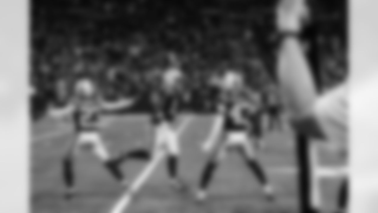 CB Kenny Moore II #23, LB Germaine Pratt #53 and CB Cameron Mitchell #43