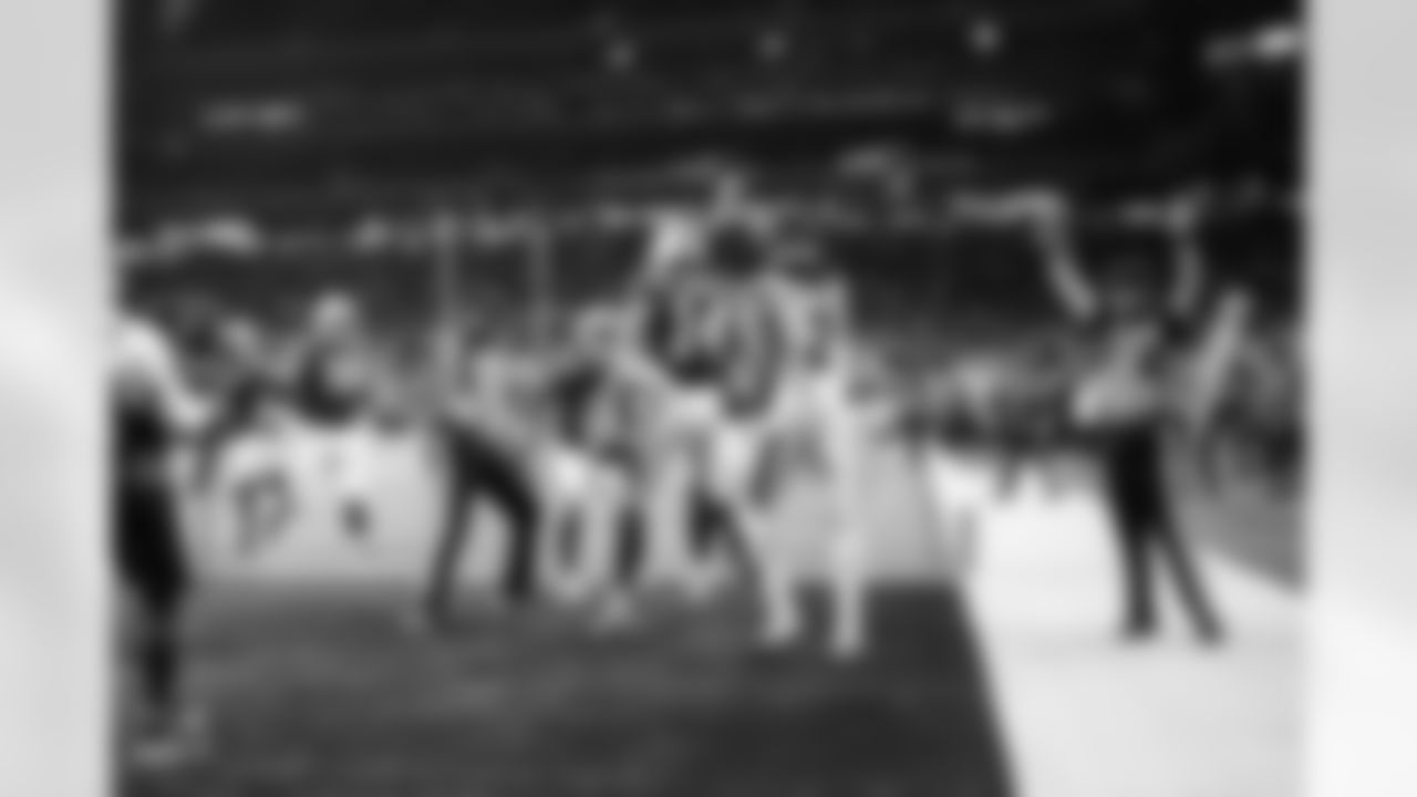 G Quenton Nelson #56, WR Josh Downs #2 and WR Alec Pierce #14