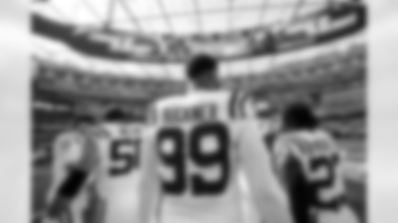 QB Daniel Jones #17, G Quenton Nelson #56, DT DeForest Buckner #99 and CB Kenny Moore II #23