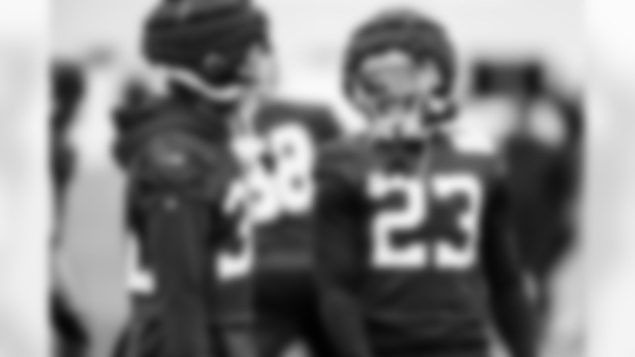 S Julian Blackmon #32 and CB Kenny Moore II #23