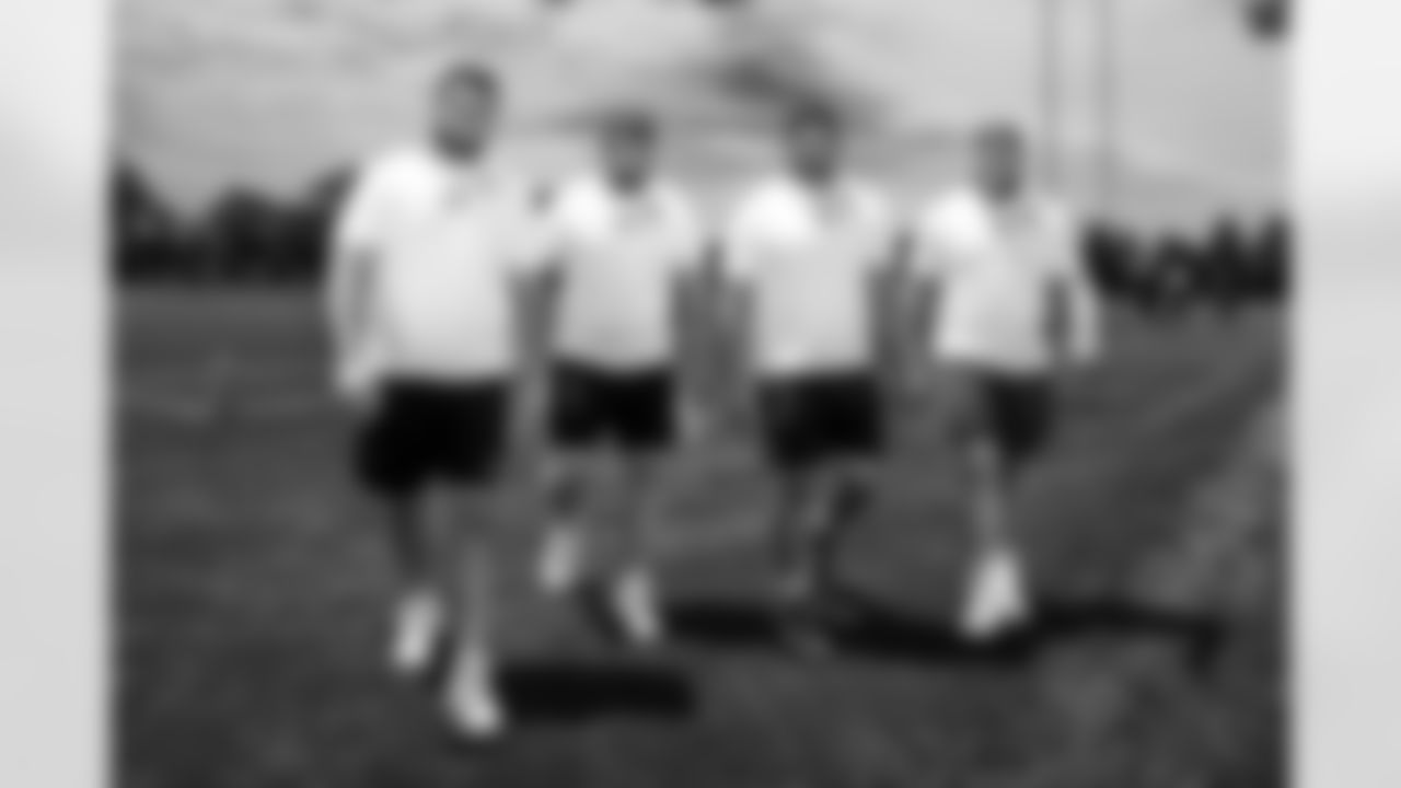 T Matt Goncalves #71, C Danny Pinter #63, G Quenton Nelson #56 and G Dalton Tucker #68