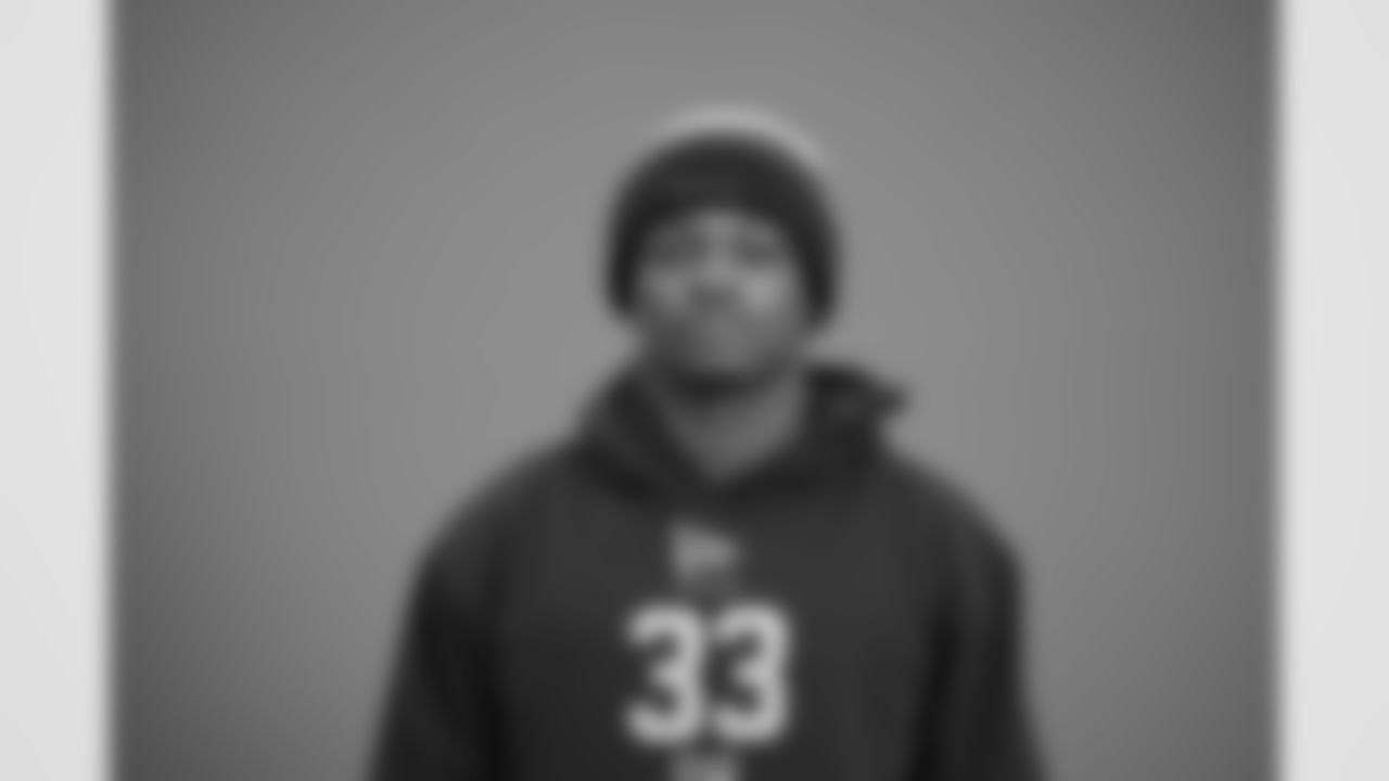 TCU defensive back Bud Clark (33) poses for a portrait at the NFL football scouting combine in Indianapolis, Wednesday, Feb. 25, 2026 (AJ Mast/AP Content Services for the NFL)